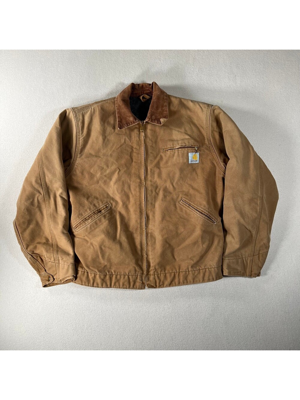 80s Carhartt Duck Canvas Blanket Lined Detroit Jacket Fits M